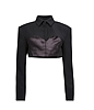 Fleur Du Mal Cropped Heart Cut Blazer