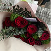Two dozen roses in a bouquet
