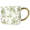 Green Delft Coffee Mug