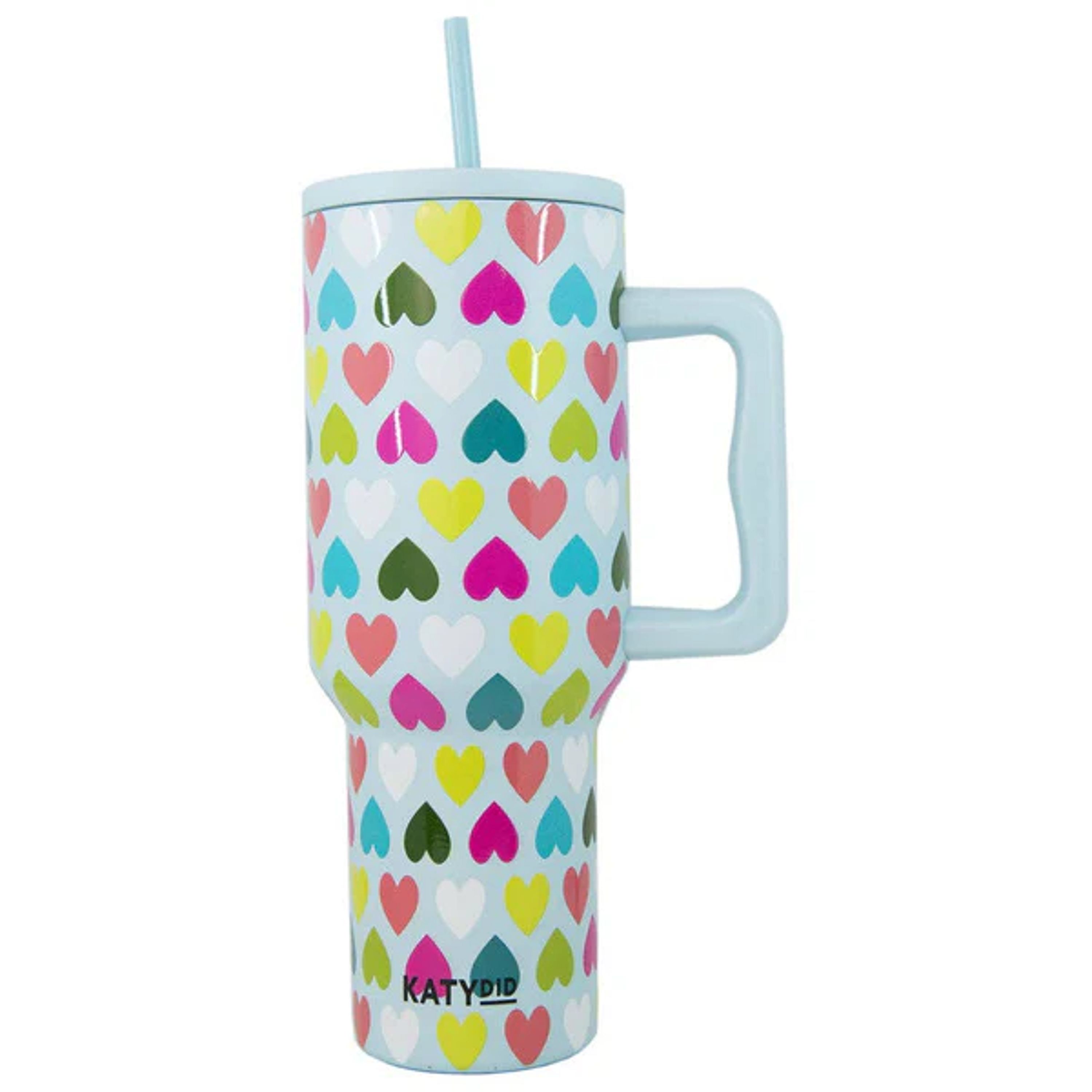 Multicolored Hearts Mother's Day Mint Tumbler Cup