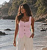 Pink champagne top