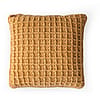 Waffle Handwoven Cushion - Mustard