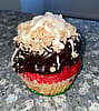 Rainbow Cookie Cupcake w/ Crumb