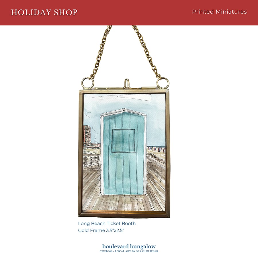 Long Beach Ticket Booth – Printed Miniature