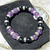 Amethyst & Onyx Bracelet