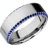Eternity Sapphire Men's Wedding Band