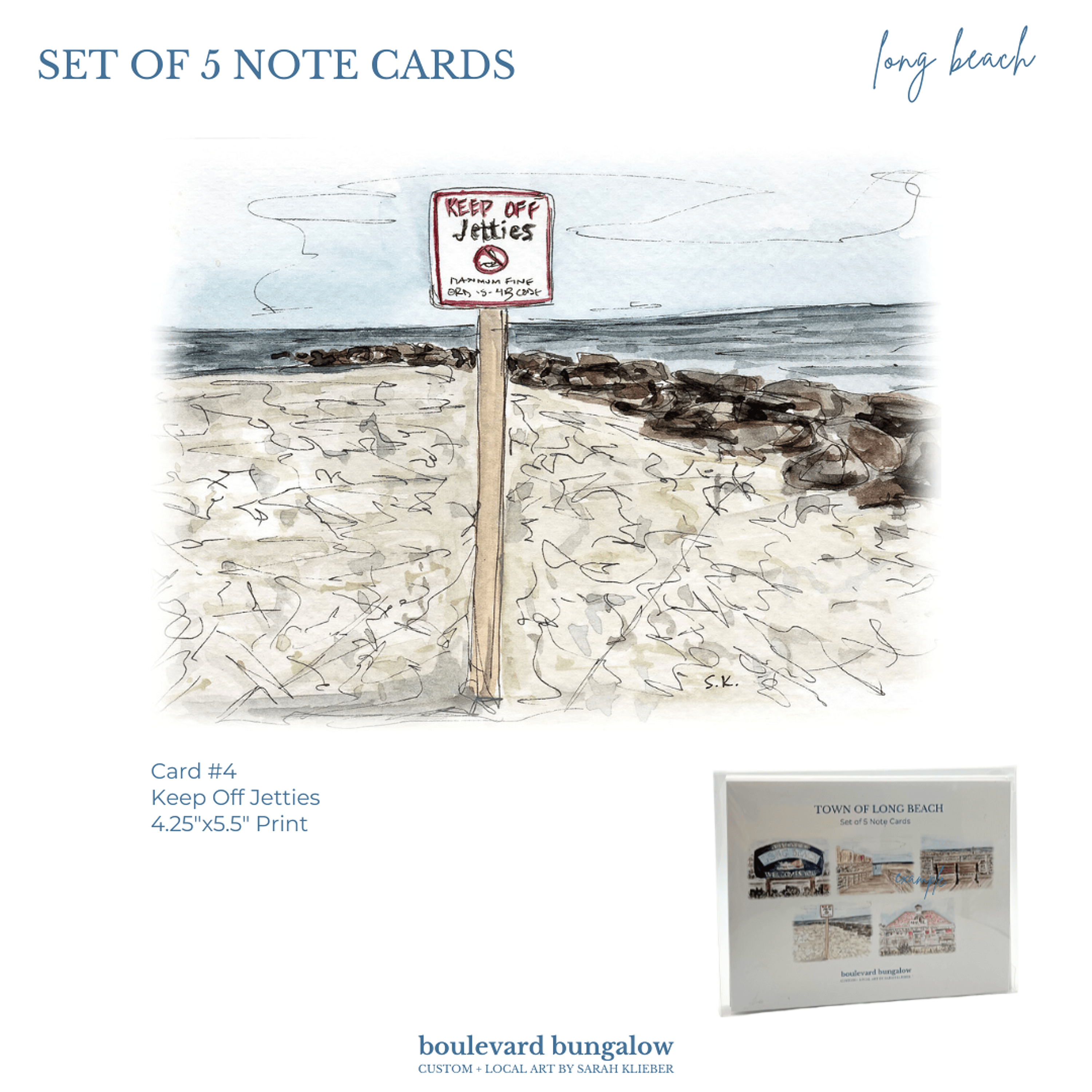 Long Beach Card Set 
