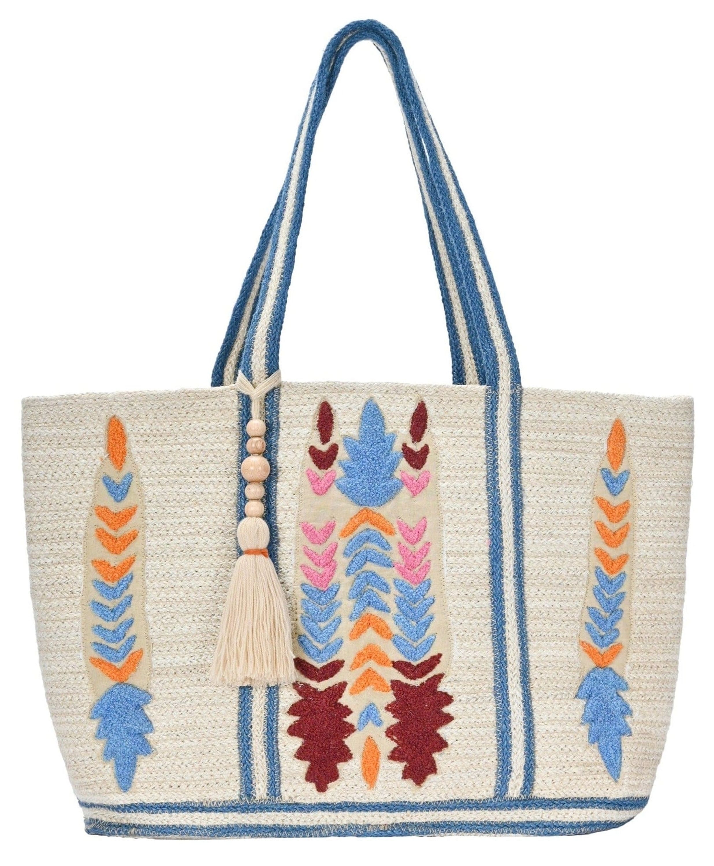 Mila Boho Beach Jute Tote