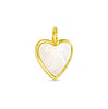 Gold MOP Heart Charm