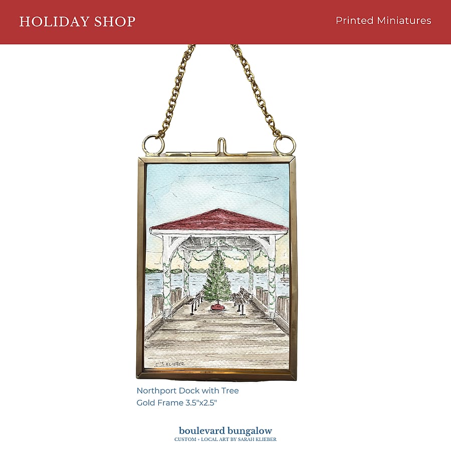 Northport Dock with Christmas Tree – Printed Miniature
