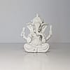 White Ganesha Meditation Statue