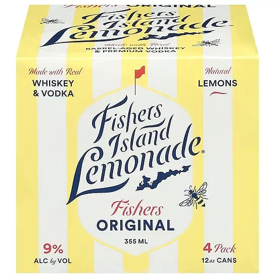Fishers Island Lemonade Canned Cocktail (4 x 12 fl oz)