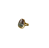 Sapphire Lake Diamond Moon Ring