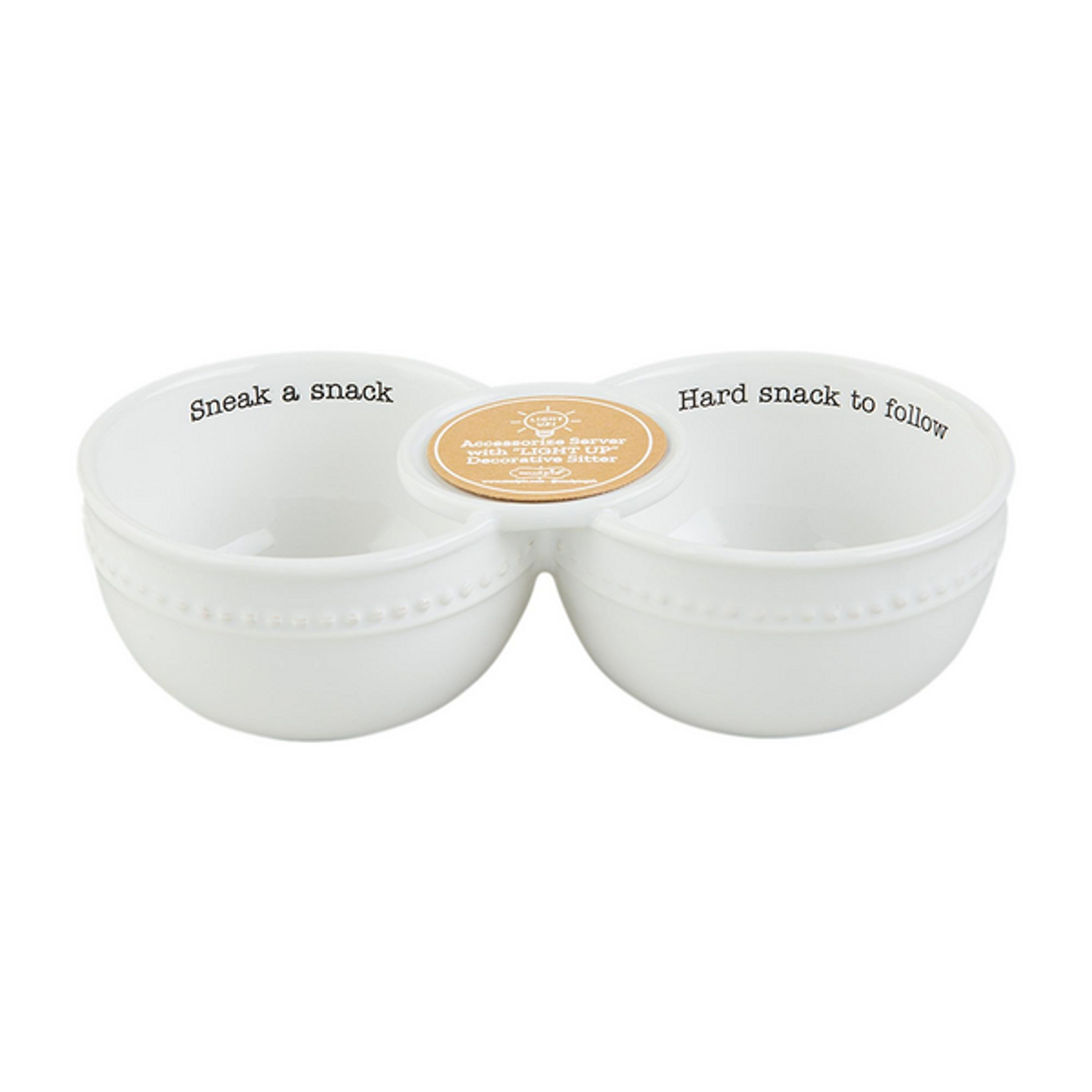 Mud Pie Double Dip Snack Bowl
