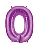Purple Number 34" Mylar Balloon (0–9) 