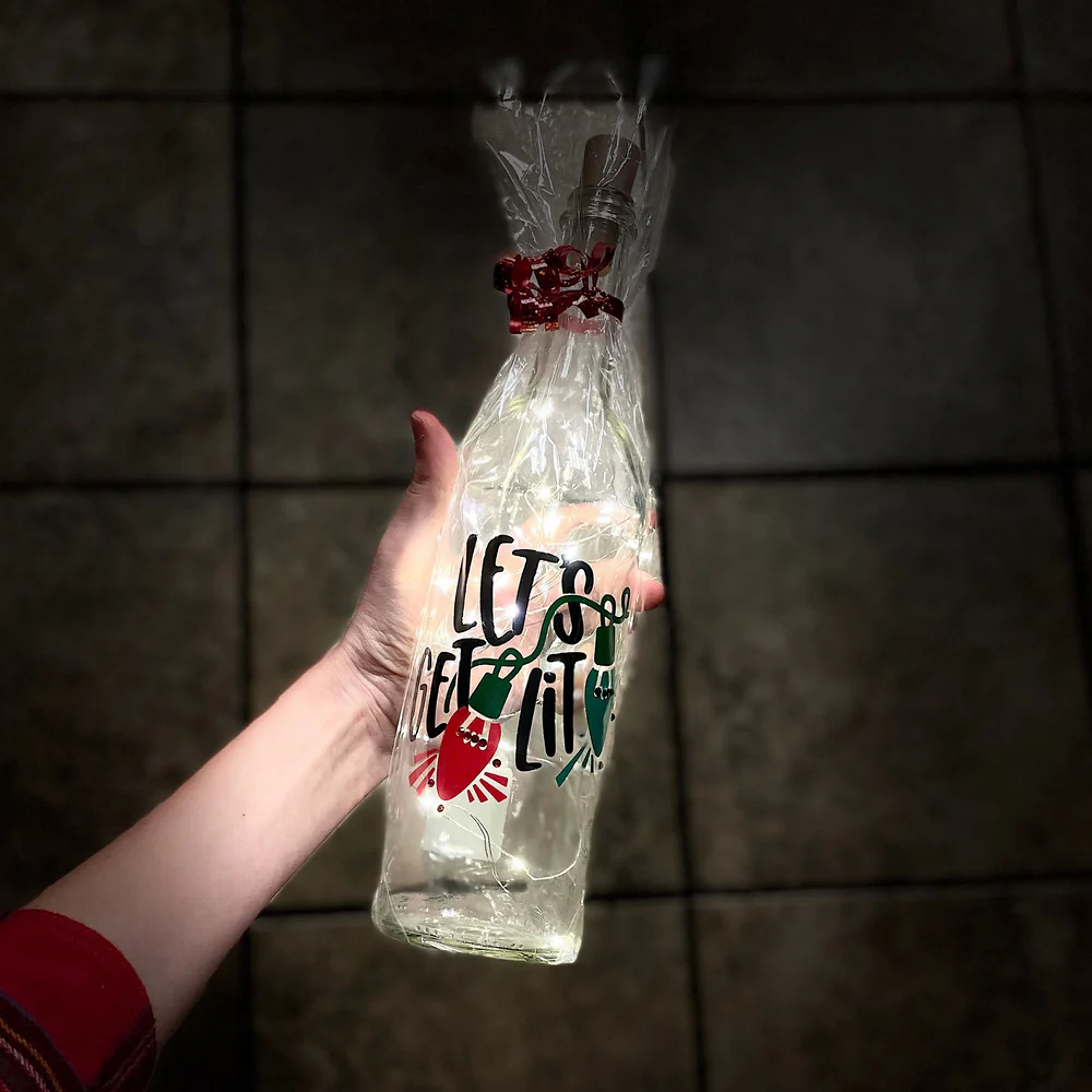 Holiday Light Up Bottle Candles