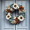 Fall Wreath, Autumn Wreath, Blue Wreath