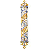 Matashi Blue Flower Jeweled Enamel Mezuzah with Crystal