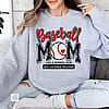 Baseball mom like a normal mom but louder and prouder sweatshirt