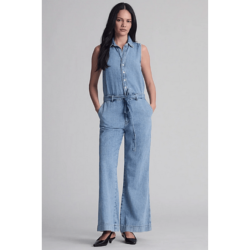 Elana Denim Jumpsuit LT Well Blue