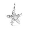 CZ Starfish Charm - Silver