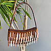 Mother of Pearl Fringe Bag - Espresso