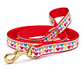 Up Country Pop Hearts Dog Lead