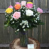 12 Mix color Roses