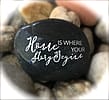 Engraved Rock: 'Home Is Where Your Story Begins' | Housewarming Gift | First Home | House | Word Stone