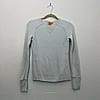 Tory Burch blue waffle knit crewneck sweater