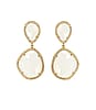 Drop Earrings Set in Gold Plated Sterling Silver with Gold Finish