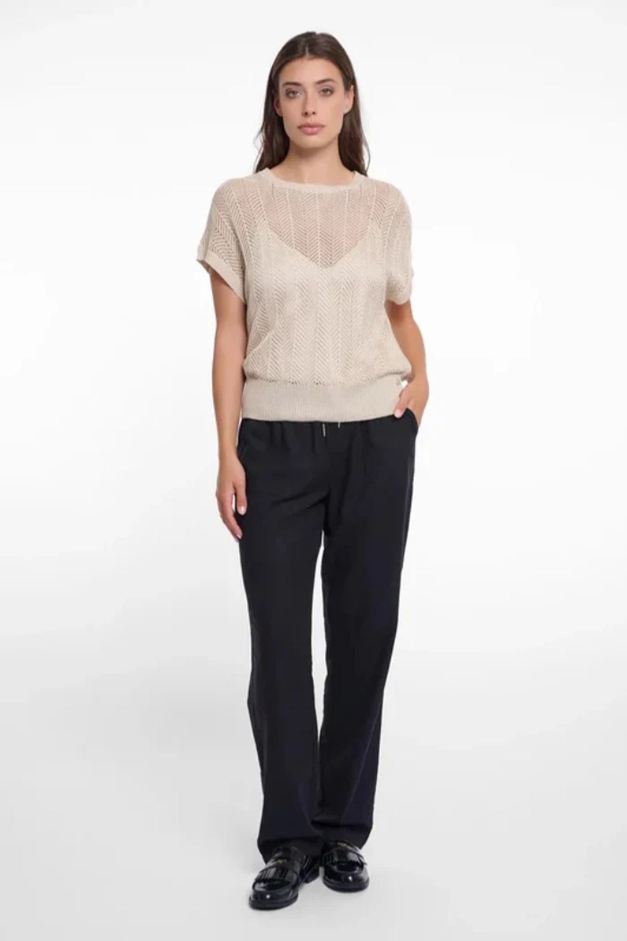 Birch Open Knit S/S Top