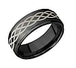 Zirconium Celtic Men's Wedding Band