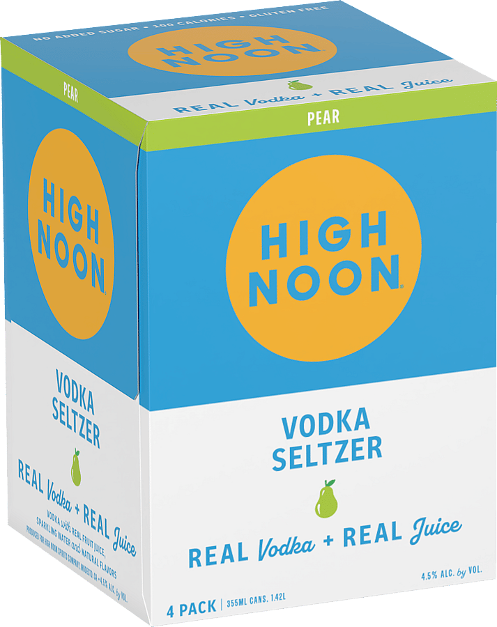 High Noon Vodka Seltzer Pear 12 oz
