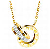 Tracy Circle CZ Roman Necklace