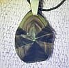 Handmade Rainbow Obsidian Pendant Necklace-Star