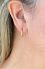 Crystal Mini Hoop-Style Huggie Earrings