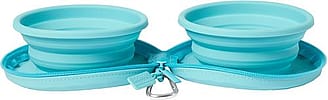Collapsible Travel Double Bowl