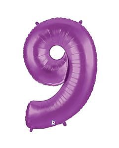 Purple Number 34" Mylar Balloon (0–9) 