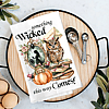 Avery Lane Halloween Something Wicked This Way Comes Tea Towel