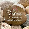 Engraved Rock: 'Forgiveness, Won't Change The Past But Will Surely Change The Future' | Inspirational Word Stone | Healing | I'm Sorry