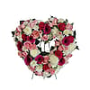 Mixed Pink Open Heart Spray