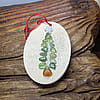 Handmade Sea Glass Christmas Tree Ornament