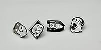 Dreadful Disco Ghost Pin Set (4-Pack LIMIED EDITION 