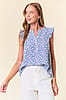 Petal Flutter Sleeve Blouse