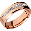 Men's Rose Gold Diamond Wedding Band