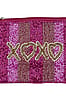 Striped XOXO Coin Purse