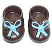 Chocolate Baby Booties