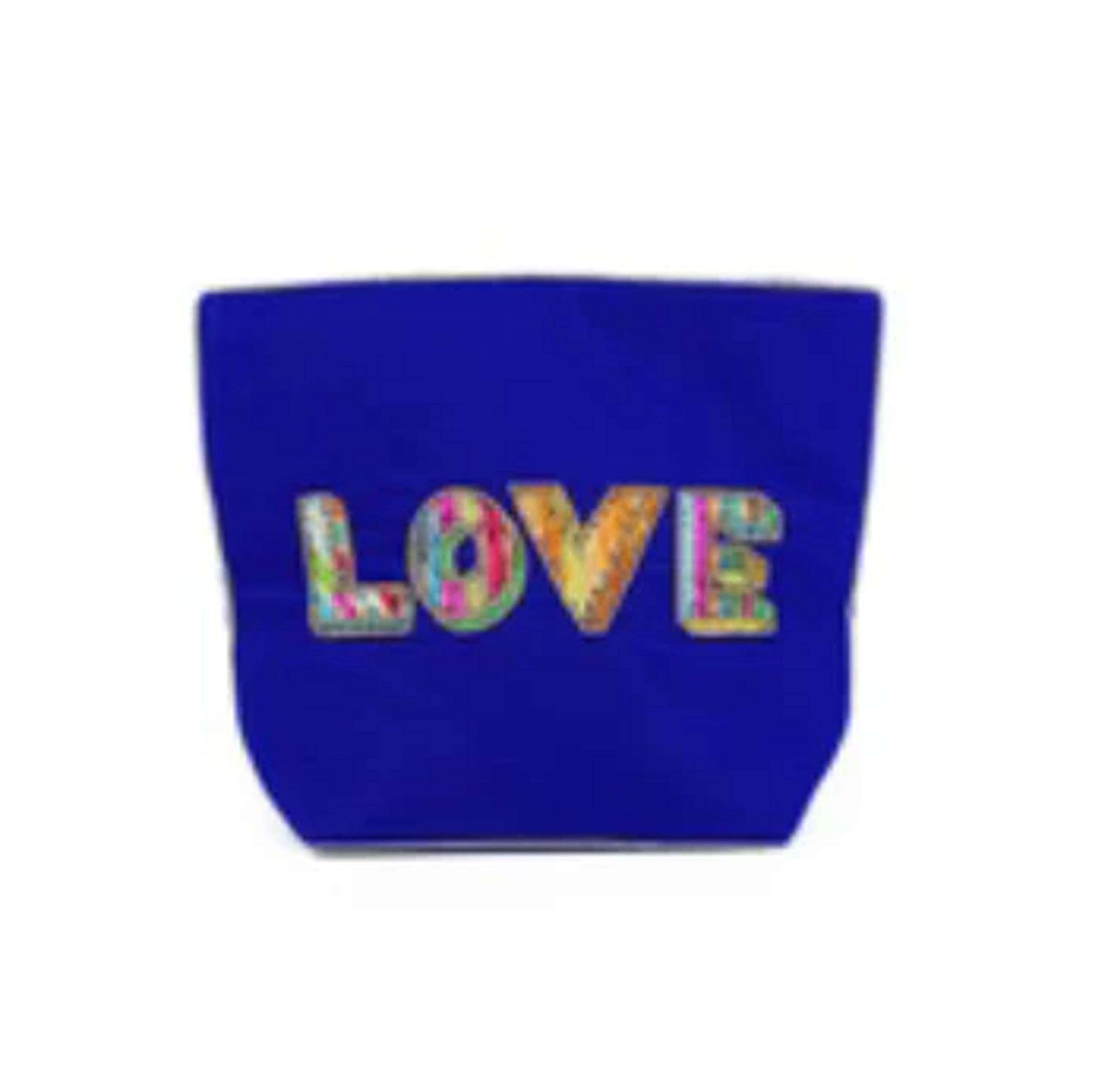 Love Blue Make Up Bag