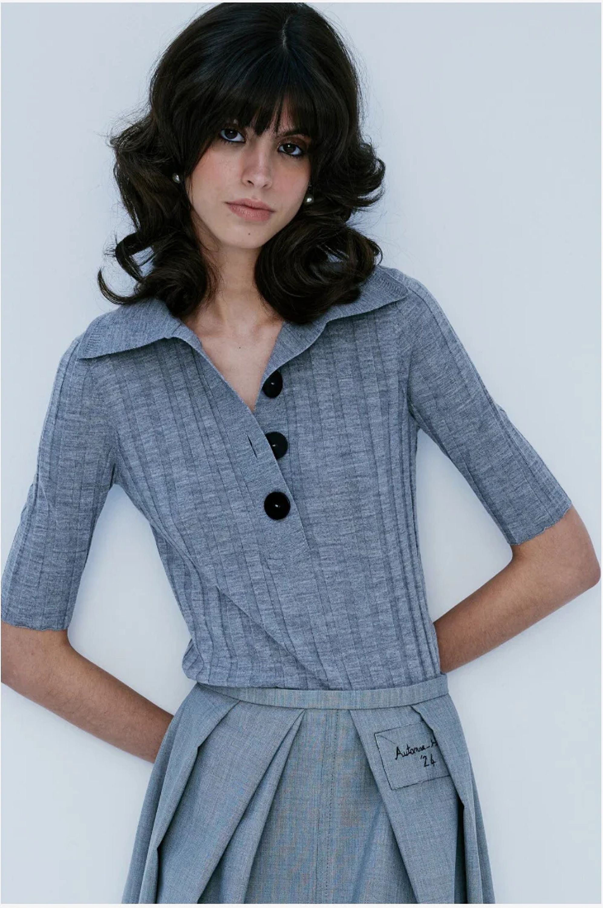 Sugarman Knit Polo Smoke By Nackiye